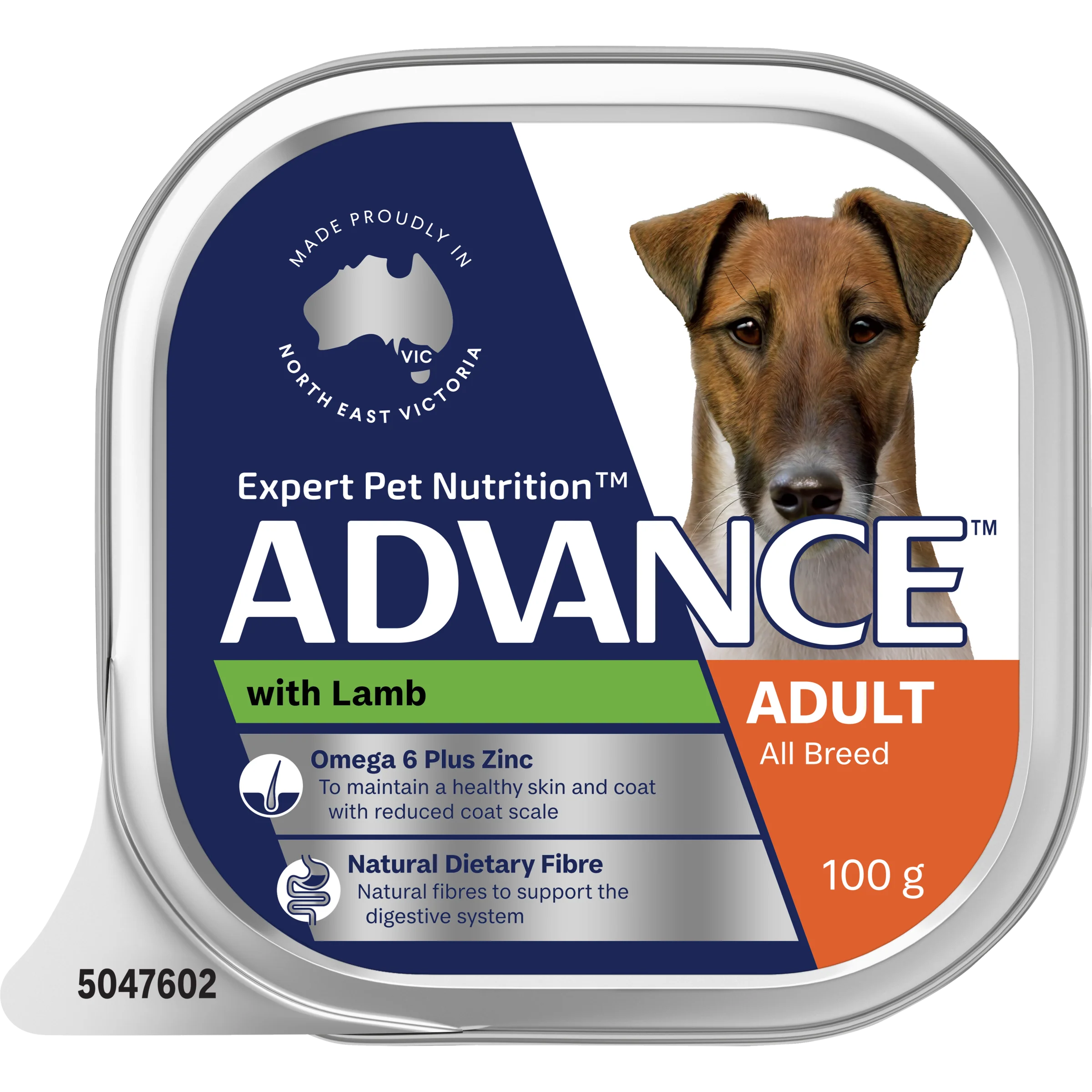 Advance Lamb All Breed Adult Wet Dog Food Trays 100g x 12 - Image 3