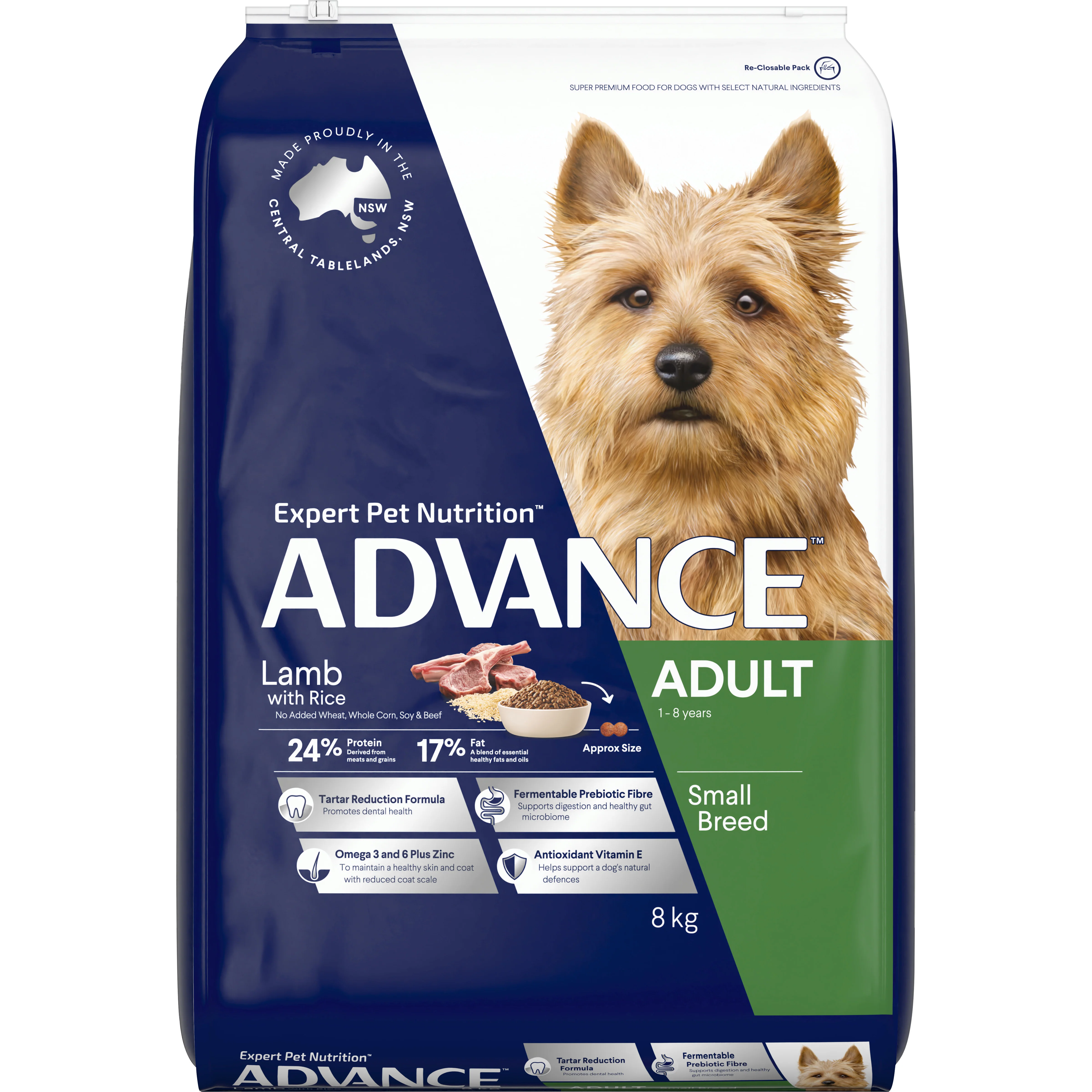 Advance Lamb and Rice Small Breed Adult Dry Dog Food - Image 3