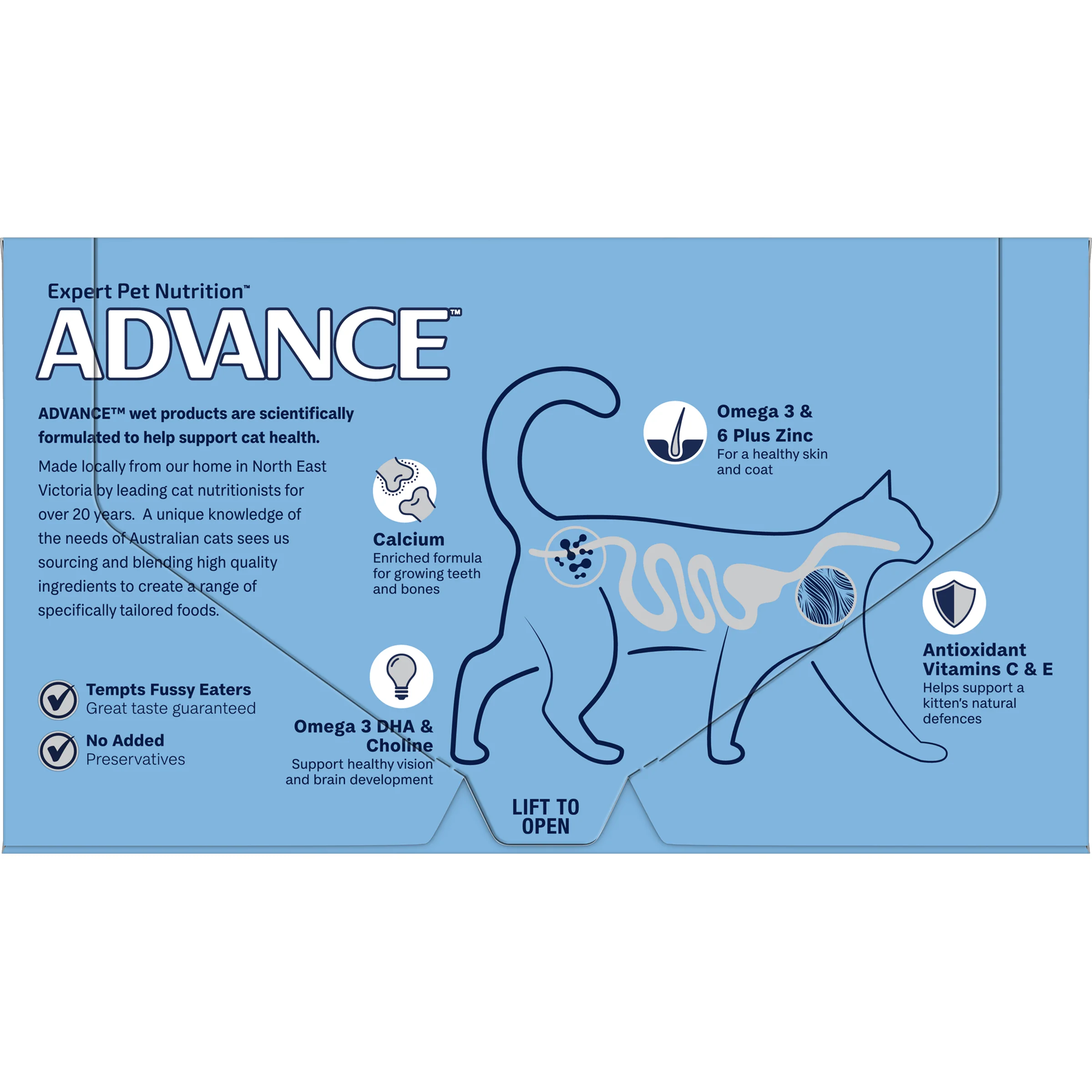 Advance Tender Chicken Delight Kitten Wet Cat Food Trays 85g x 7 - Image 6