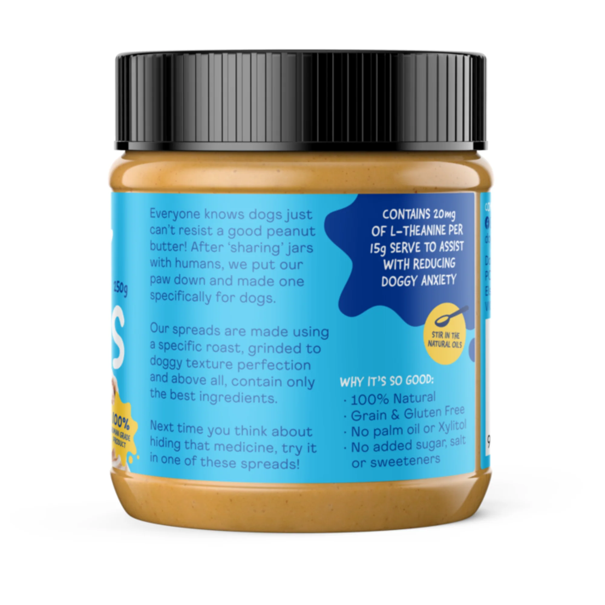 Doggylicious Calming Doggy Peanut Butter Dog Treat 250g - Image 3