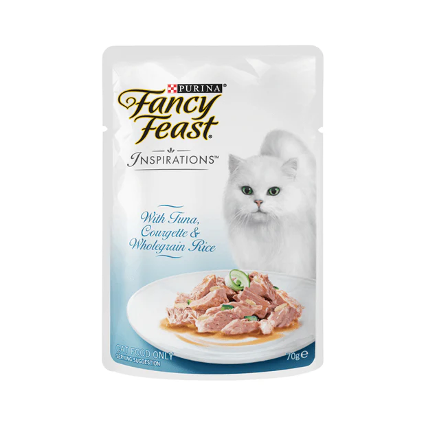 Fancy Feast Inspirations Salmon And Tuna Adult Wet Cat Food 70g x 12 - Image 3