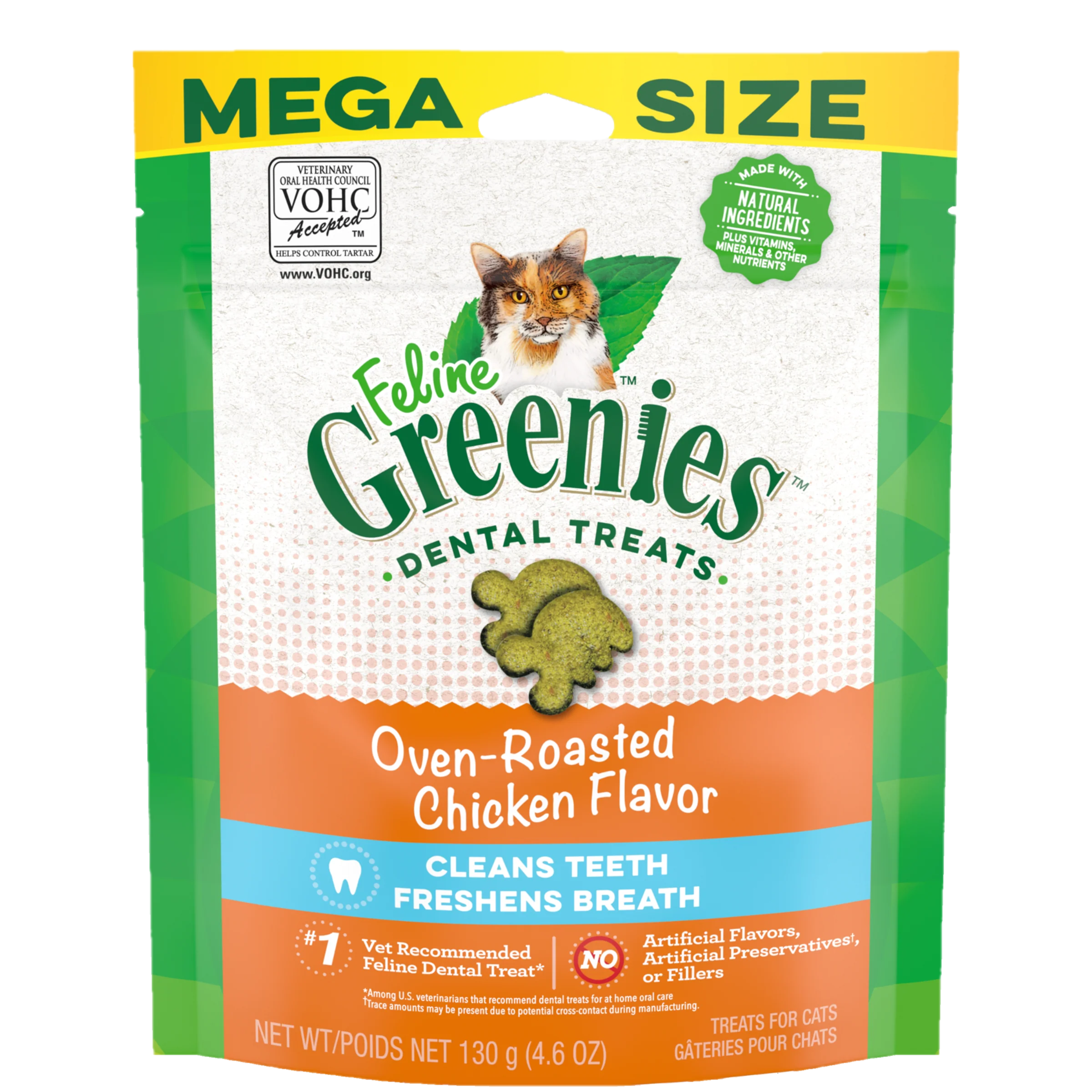 Greenies Cat Dental Health Treats Oven Roasted Chicken - Image 5
