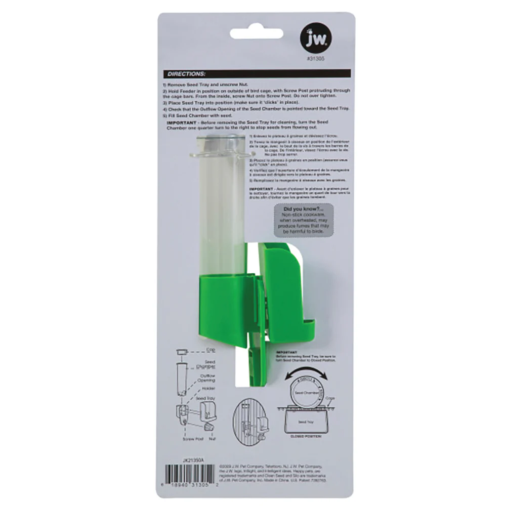Jw Insight Clean Seed Bird Silo Feeder - Image 3