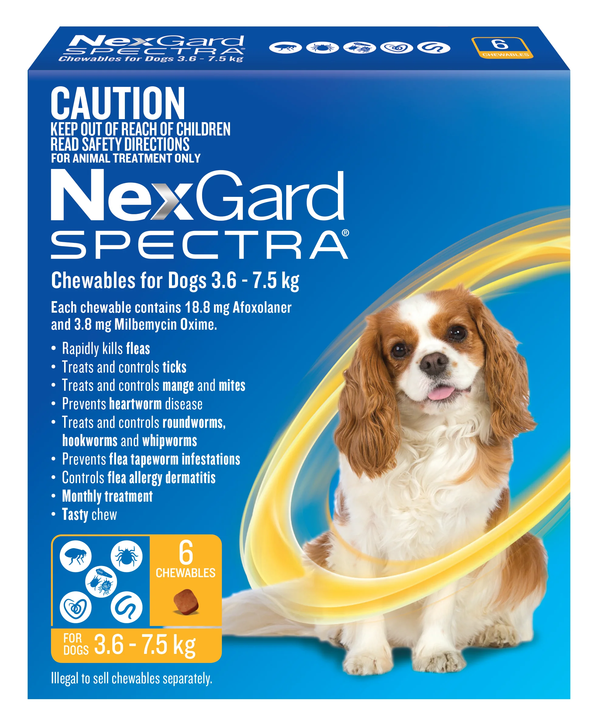 NexGard SPECTRA Small Dog Chews 3.6-7.5kg - Image 3