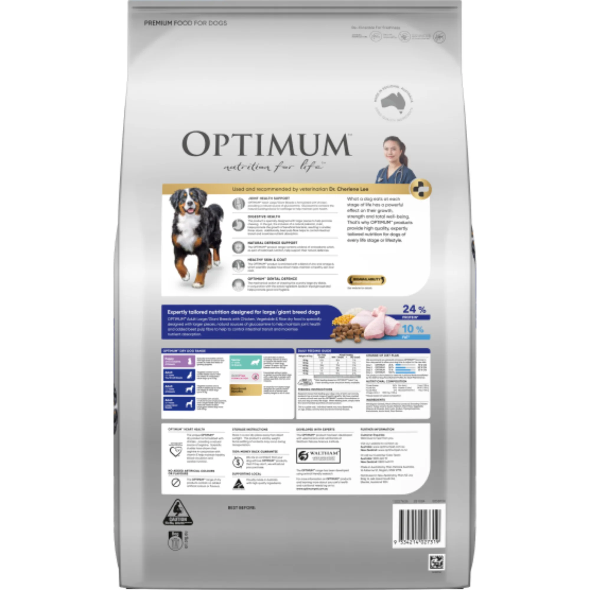 Optimum Chicken Large Breed Adult Dry Dog Food 15kg - Image 4
