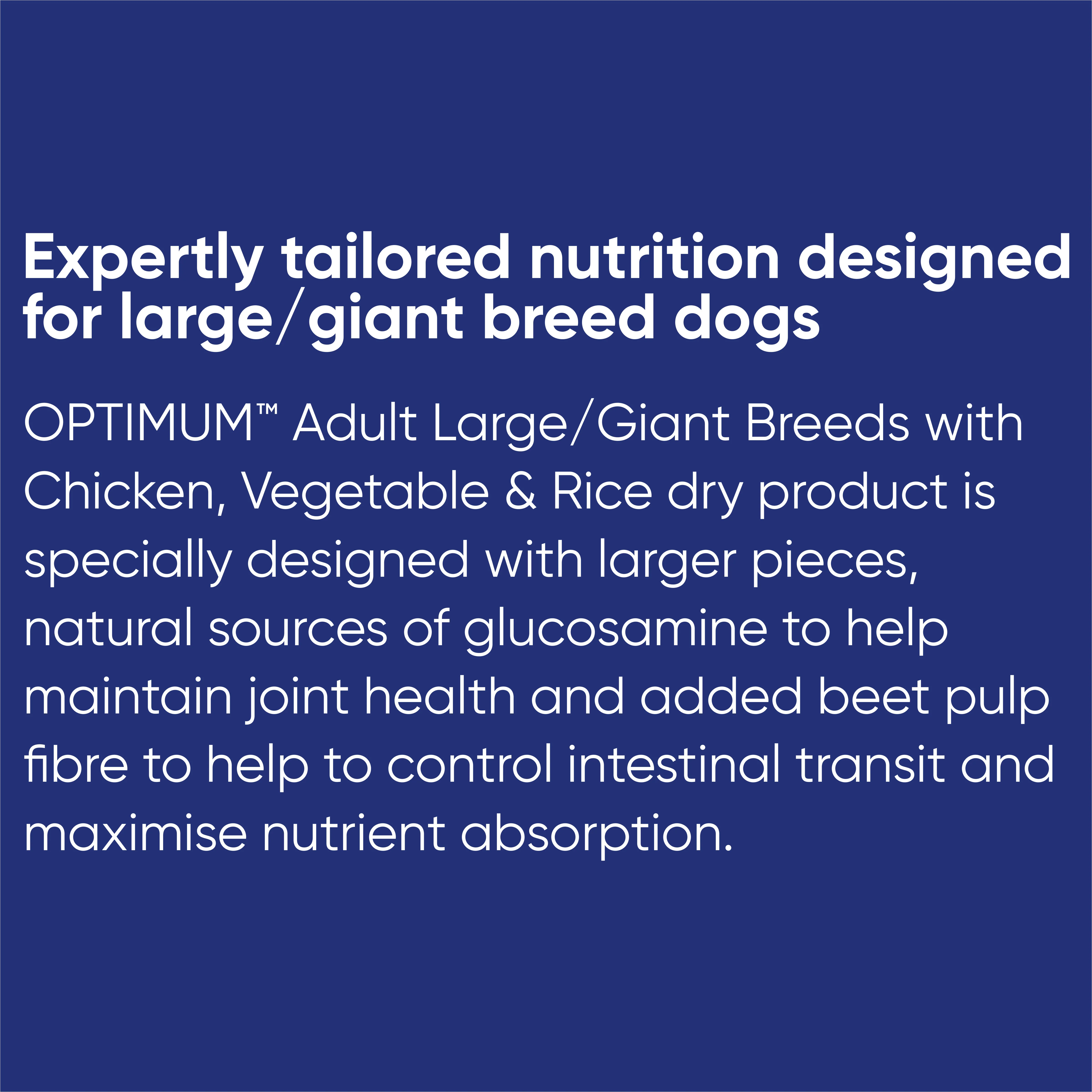 Optimum Chicken Vegetables And Rice Large Breed Adult Dry Dog Food 18kg - Image 12
